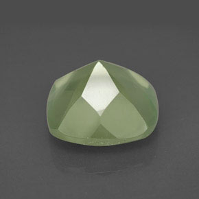 7.15캐럿 천연 그린 프레나이트, 투명한, 12×12 mm, 투명/반투명