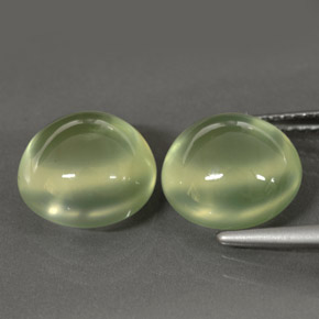 캐럿 천연 그린 프레나이트 보석, 투명한, 10.02 mm, 투명/반투명