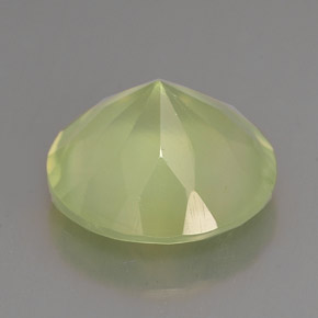 5.64캐럿 천연 그린 프레나이트, 투명한, 11.96 mm, 투명/반투명