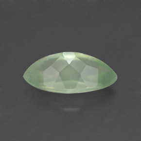 1.19캐럿 천연 그린 프레나이트, 투명한, 9.6×5.2 mm, 투명/반투명