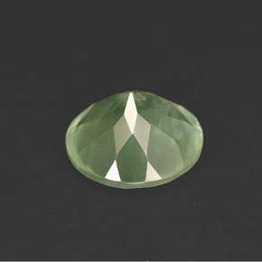 5.83캐럿 천연 그린 프레나이트, 투명한, 11.97 mm, 투명/반투명