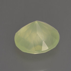 1.77캐럿 천연 그린 프레나이트, 투명한, 7.77 mm, 투명/반투명