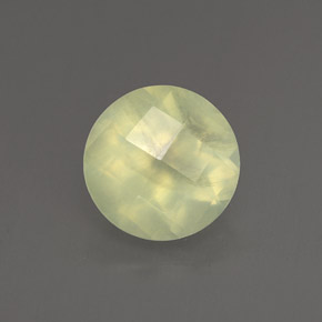 1.86캐럿 천연 그린 프레나이트, 투명한, 7.87 mm, 투명/반투명