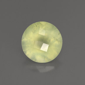 1.87캐럿 천연 그린 프레나이트, 투명한, 7.88 mm, 투명/반투명