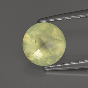 1.91캐럿 천연 그린 프레나이트, 투명한, 8.07 mm, 투명/반투명
