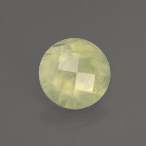 1.89캐럿 천연 그린 프레나이트, 투명한, 8.00 mm, 투명/반투명