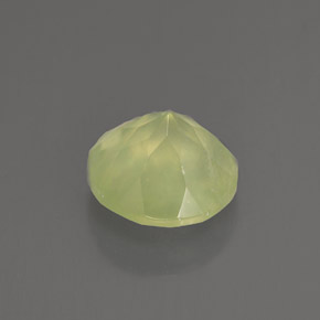 1.91캐럿 천연 그린 프레나이트, 투명한, 8.03 mm, 투명/반투명