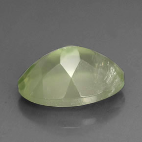 6.17캐럿 천연 그린 프레나이트, 투명한, 14.1×10.2 mm, 투명/반투명