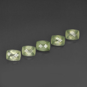 캐럿 천연 라이트 그린 프레나이트 보석, 투명한, 8.2×6.1 mm, 투명/반투명