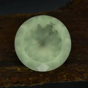 9.44캐럿 천연 Very Light Green  프레나이트, 라운드 컷, 13.90 mm, 투명한