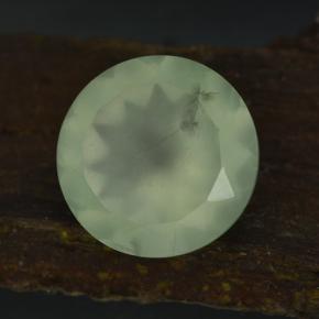 9.44캐럿 천연 Very Light Green  프레나이트, 라운드 컷, 13.90 mm, 투명한