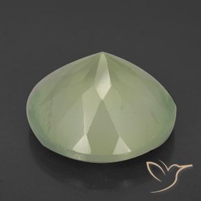 9.06캐럿 천연 Olive Green  프레나이트, 둥근, 투명한