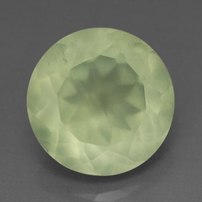 5.88캐럿 천연 그린 프레나이트, 투명한, 12.02 mm, 투명/반투명