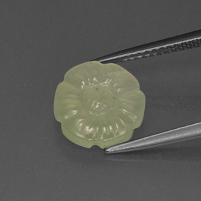 2.98캐럿 천연 그린 프레나이트, 멋진 모양, 10×9.8 mm, 투명한