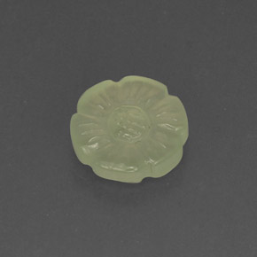 2.98캐럿 천연 그린 프레나이트, 멋진 모양, 10×9.8 mm, 투명한