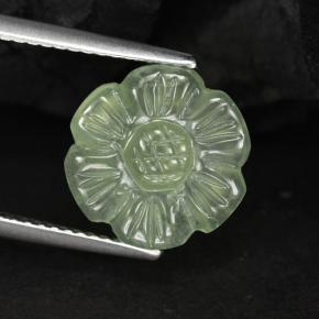 4.62캐럿 천연 그린 프레나이트, 멋진 모양, 11.3×11.3 mm, 투명한