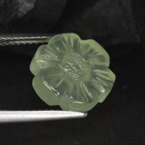 4.62캐럿 천연 그린 프레나이트, 멋진 모양, 11.3×11.3 mm, 투명한