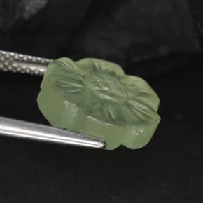 4.62캐럿 천연 그린 프레나이트, 멋진 모양, 11.3×11.3 mm, 투명한