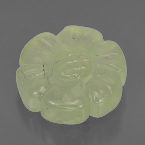 4.85캐럿 천연 그린 프레나이트, 멋진 모양, 11.8×11.6 mm, 투명한