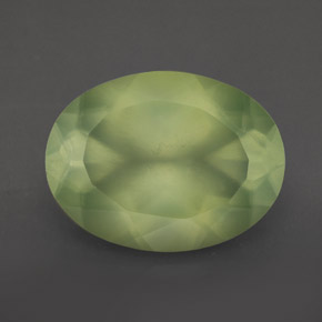 8.93캐럿 천연 라임 그린 프레나이트, 투명한, 16×12 mm, 투명/반투명