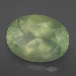 9.24캐럿 천연 그린 프레나이트, 투명한, 16.1×12.1 mm, 투명/반투명