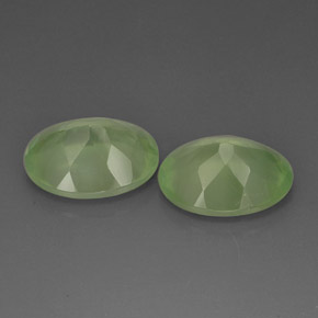 캐럿 천연 라임 그린 프레나이트 보석, 투명한, 16.1×12.1 mm, 투명/반투명