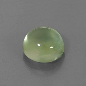4.43캐럿 천연 라임 그린 프레나이트, 라운드 컷, 9.84 mm, 투명한