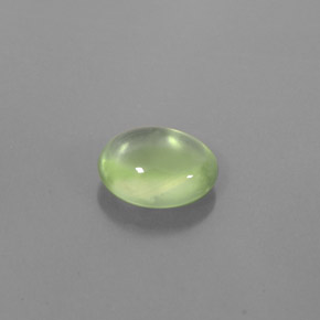 2.11캐럿 천연 그린 프레나이트, 타원형 컷, 9.2×7.4 mm, 투명한