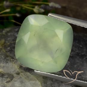 6.97캐럿 천연 Pale Pear Green  프레나이트, 방석, 투명한
