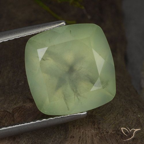 7.26ct 자연스러운 Yellow Green  프레나이트, 방석, 투명한