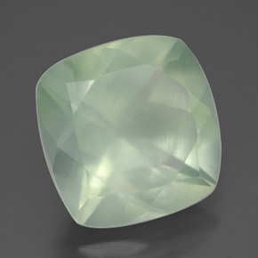 6.85캐럿 천연 그린 프레나이트, 투명한, 12.2×12 mm, 투명/반투명