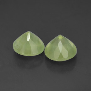 캐럿 천연 그린 프레나이트 보석, 투명한, 8.00 mm, 투명/반투명
