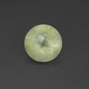 1.71캐럿 천연 그린 프레나이트, 투명한, 7.92 mm, 투명/반투명
