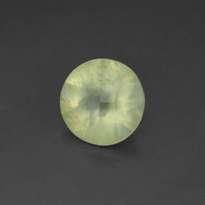 1.71캐럿 천연 그린 프레나이트, 투명한, 7.92 mm, 투명/반투명