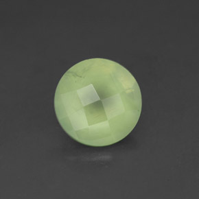 1.93캐럿 천연 그린 프레나이트, 투명한, 7.98 mm, 투명/반투명