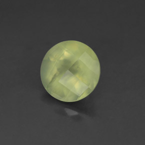 1.83캐럿 천연 그린 프레나이트, 투명한, 7.85 mm, 투명/반투명