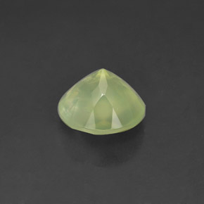 1.83캐럿 천연 그린 프레나이트, 투명한, 7.85 mm, 투명/반투명