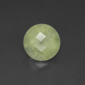 1.93캐럿 천연 그린 프레나이트, 투명한, 7.95 mm, 투명/반투명