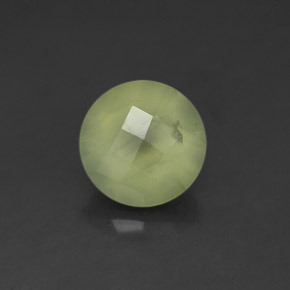 1.94캐럿 천연 그린 프레나이트, 라운드 컷, 7.93 mm, 투명한