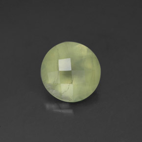 1.71캐럿 천연 그린 프레나이트, 투명한, 7.88 mm, 투명/반투명