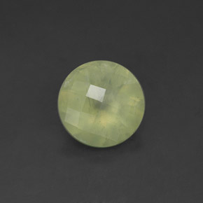 1.70캐럿 천연 그린 프레나이트, 투명한, 7.97 mm, 투명/반투명