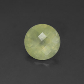 1.70캐럿 천연 그린 프레나이트, 투명한, 7.97 mm, 투명/반투명