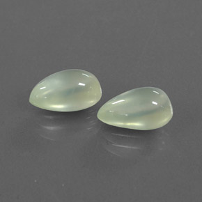 캐럿 천연 그린 프레나이트 보석, 배 모양, 9.7×6.1 mm, 투명한