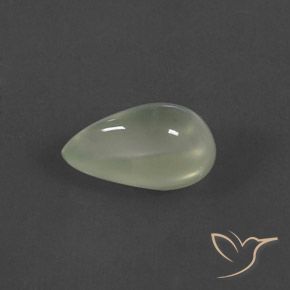4.50ct 자연스러운 Warm Green     프레나이트, 배 모양, 투명한