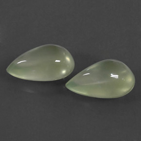 캐럿 천연 그린 프레나이트 보석, 배 모양, 10.6×6.8 mm, 투명한
