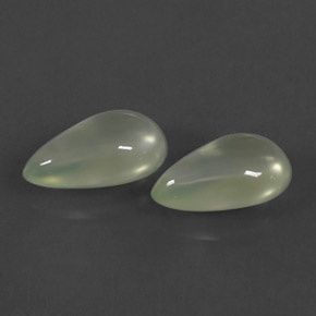 캐럿 천연 그린 프레나이트 보석, 배 모양, 11.6×7.1 mm, 투명한