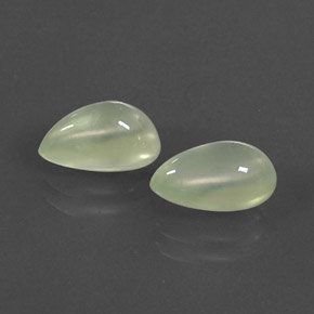 캐럿 천연 그린 프레나이트 보석, 배 모양, 9.2×5.6 mm, 투명한