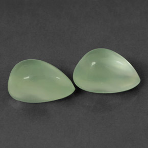 캐럿 천연 그린 프레나이트 보석, 배 모양, 8.8×6 mm, 투명한