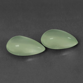 캐럿 천연 그린 프레나이트 보석, 배 모양, 11.1×7.1 mm, 투명한