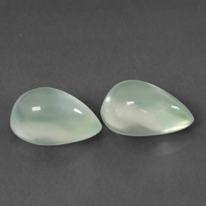 캐럿 천연 그린 프레나이트 보석, 배 모양, 8.7×5.9 mm, 투명한